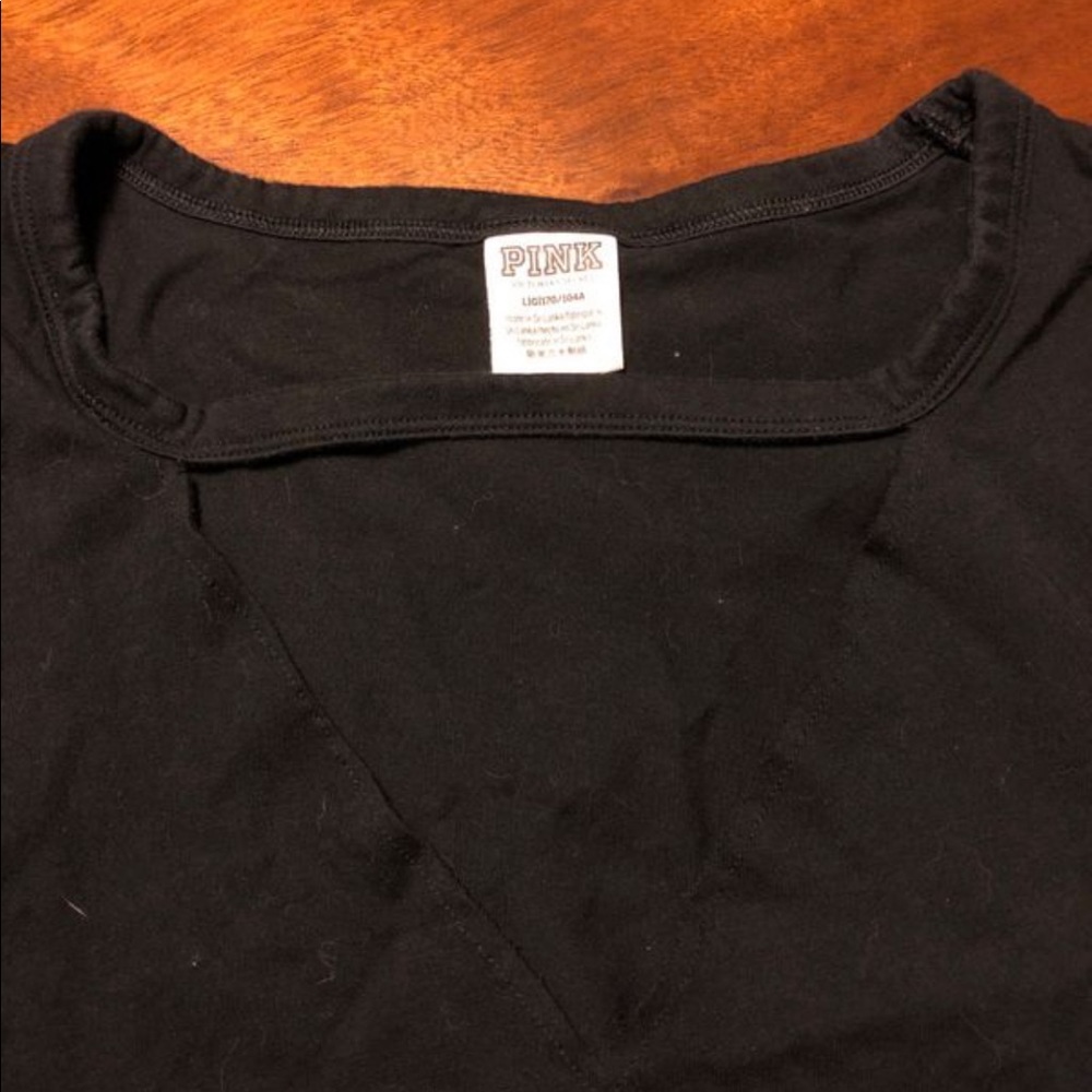 Pink V neck tee